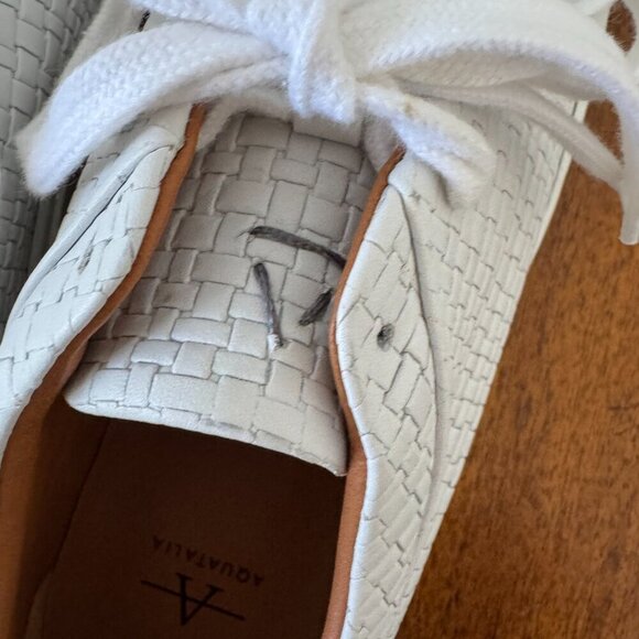 Aquatalia Alaric Embossed Leather Low-Top Sneakers - Picture 9 of 16